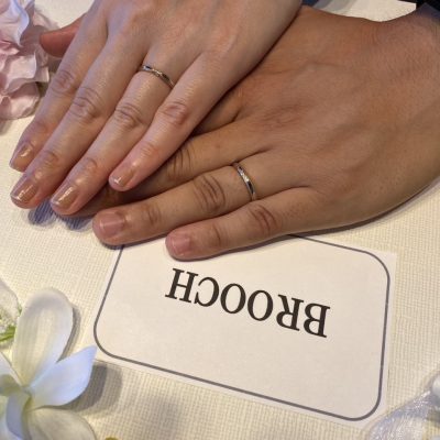 新潟佐渡出身カップルが選んだ人気ブランドオレッキオの結婚指輪セグイド