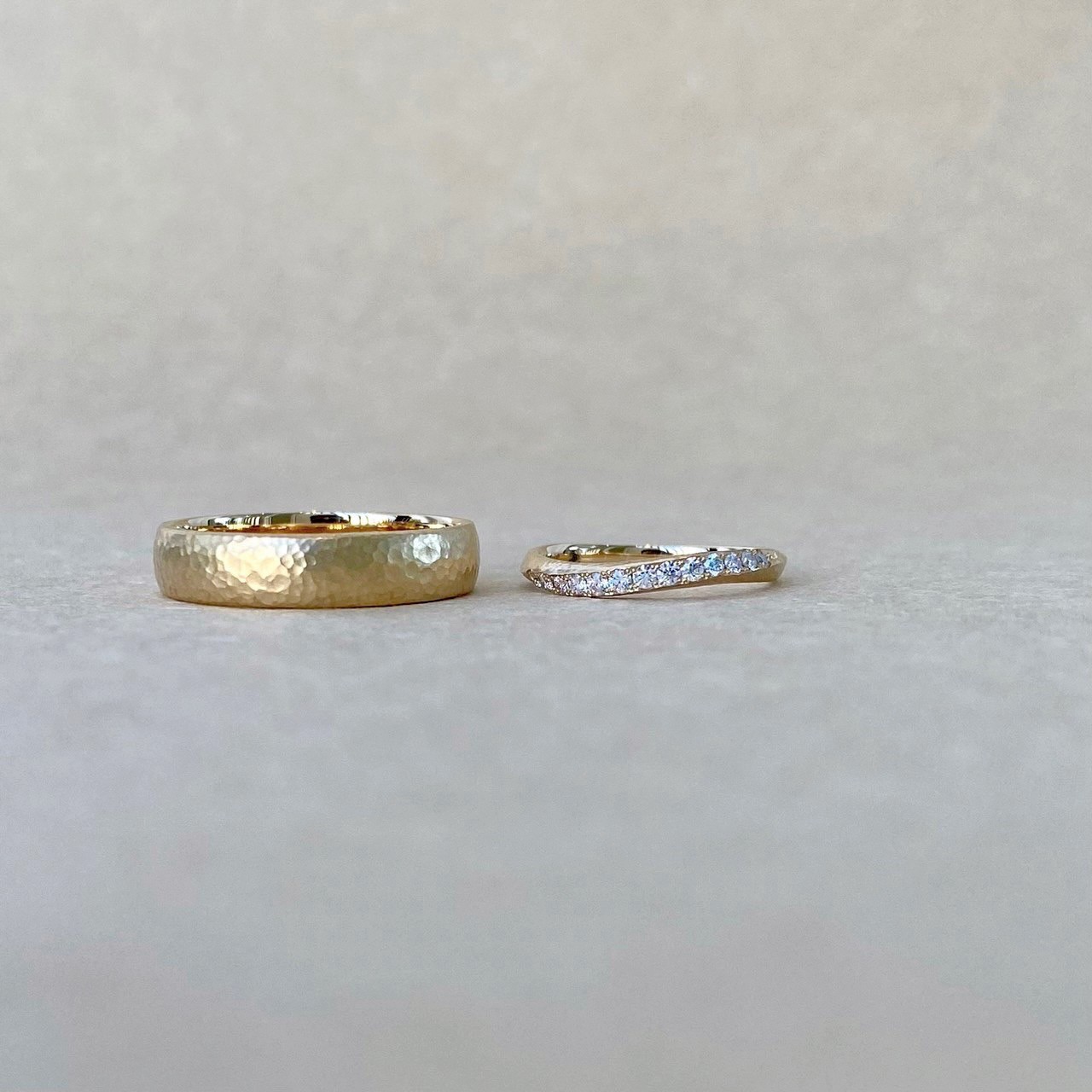 ハンドメイドでつくるゴールド結婚指輪