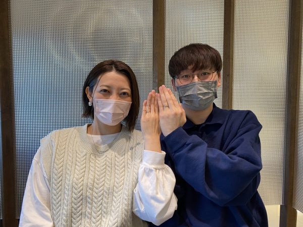 ウェーブデザインのピンクゴールドがオシャレなアンジ－