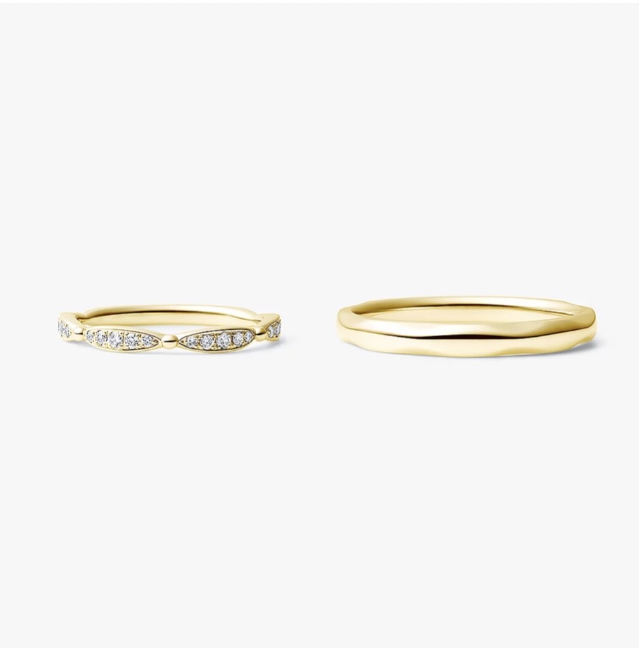 華やかな印象のルシエの結婚指輪