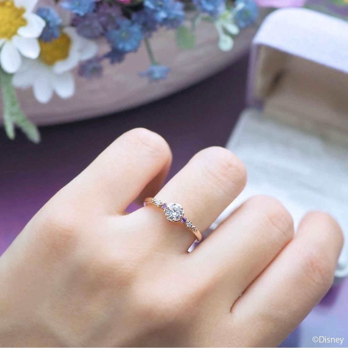 ディズニーラプンツェルの限定婚約指輪