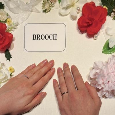 ルシエのダイヤラインのきれいな結婚指輪