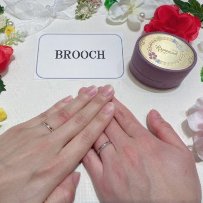 ラプンツェルのかわいい結婚指輪を選んだおふたり