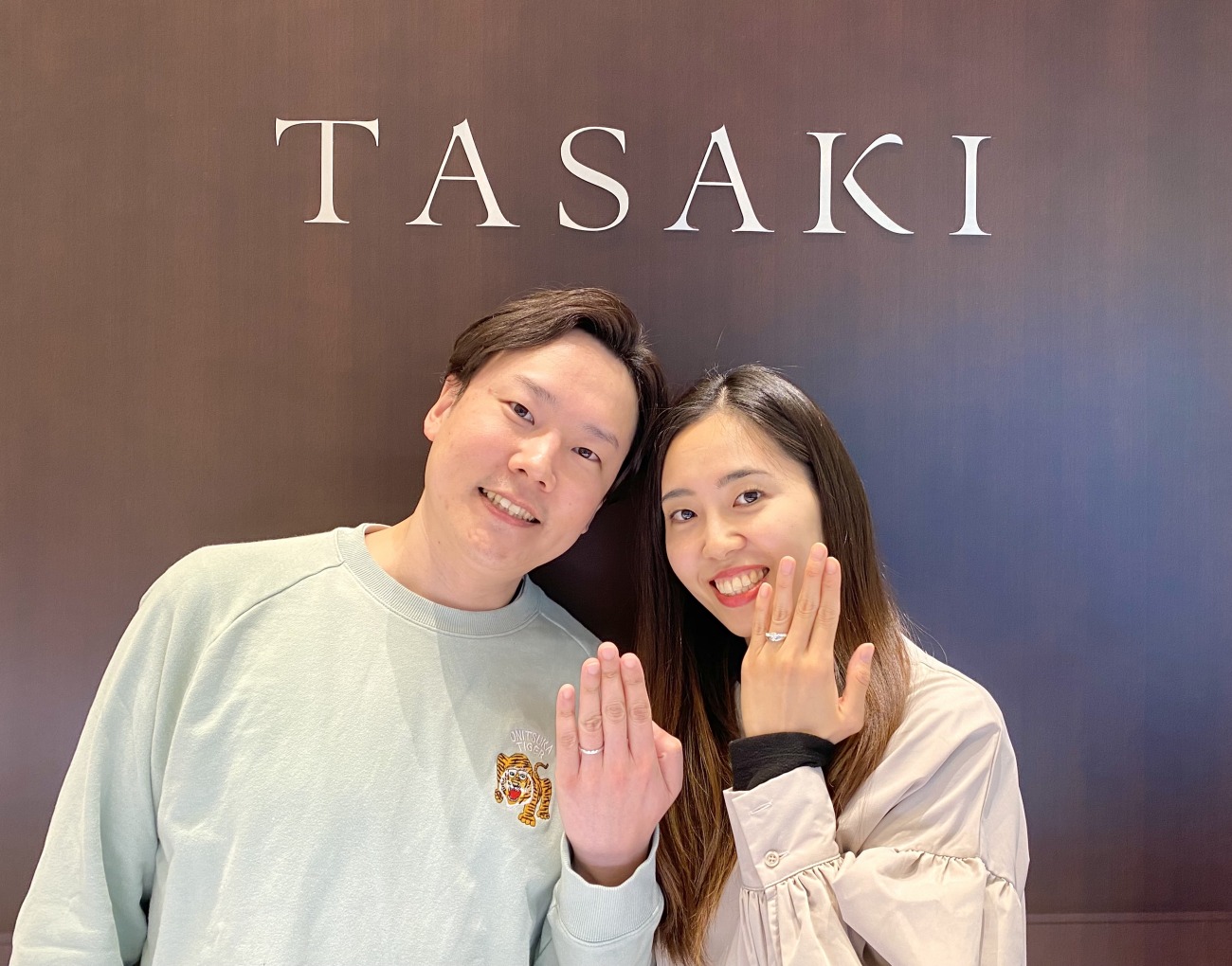 大きさにこだわり0.5ctのダイヤモンドでプロポーズしたTASAKIの婚約指輪