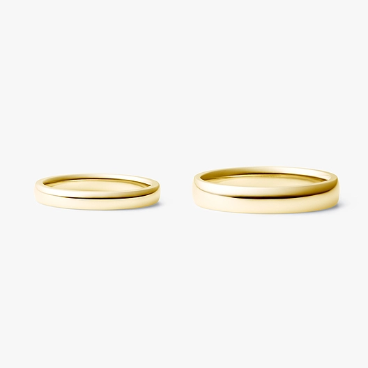 シンプルなゴールドノ結婚指輪