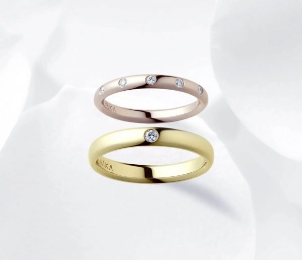 ダイヤモンドアレンジができる結婚指輪
