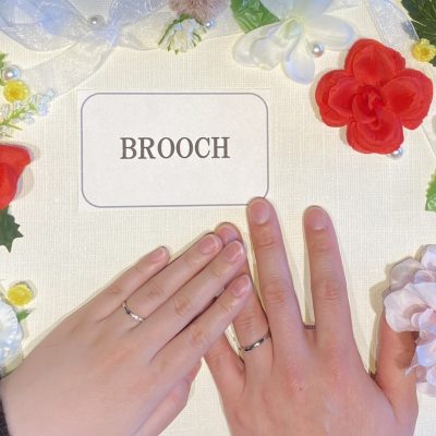 誕生日にプロポーズ！二人が選んだシンプルできれいなにわかの結婚指輪