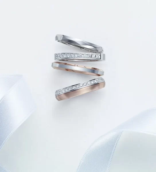 ニューヨークと京都が融合した結婚指輪