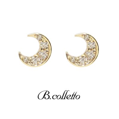 Moon dia pierced earrings（ムーンダイヤピアス）