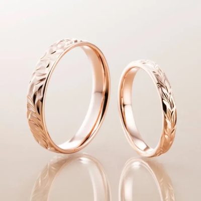 マカナ【BARREL TYPE】 K14ピンクゴールド／4㎜・2.8㎜