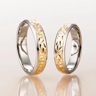 【LAYER TYPE】 イエローゴールド・ホワイトゴールド／4.5㎜