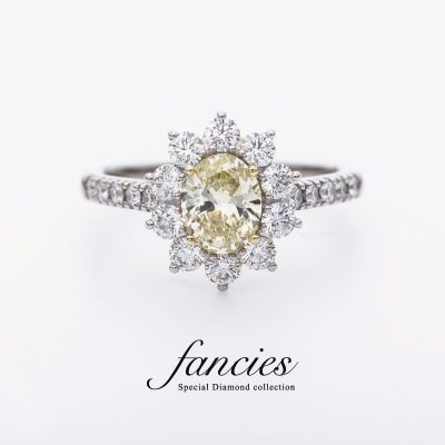 StarShine Fancy Intense Yellow Diamond Ring