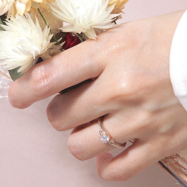 和風の婚約指輪は杢目金屋の桜心