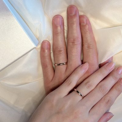 ピンクゴールドの結婚指輪