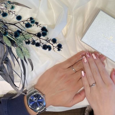 プロポーズとサプライズが詰まった婚約指輪と結婚指輪とお返し時計