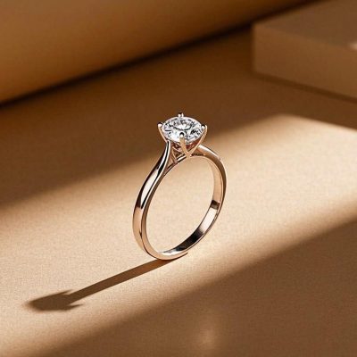 4本爪デザインの婚約指輪