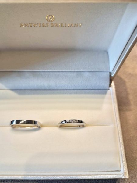 おふたりらしさを込めたアントワープブリリアントで作った世界にひとつだけのコンステレーションリング