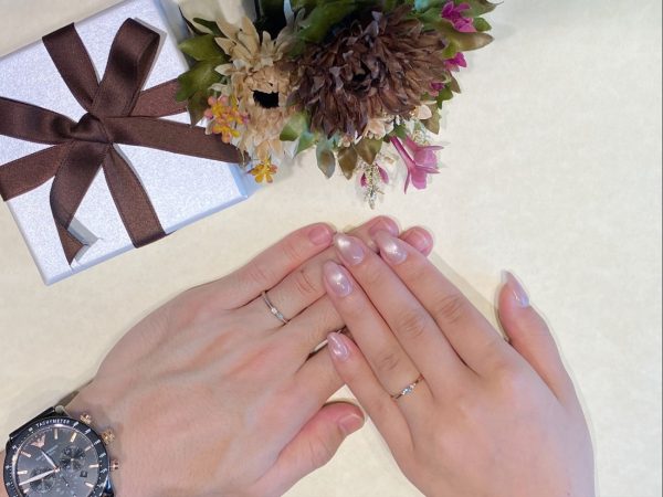ピンクゴールドの結婚指輪