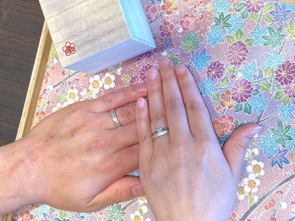 想いを重ねる、世界にひとつの杢目金屋の婚約指輪と結婚指輪