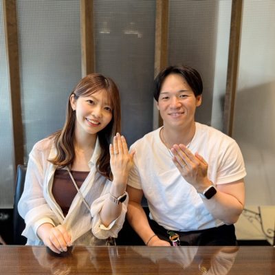 YUKAHOJOの婚約指輪と結婚指輪