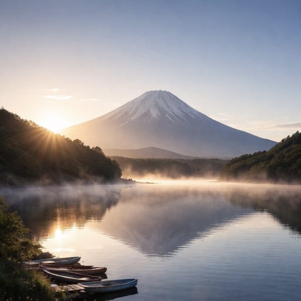 プロポーズの舞台は、富士山の近くにある精進湖