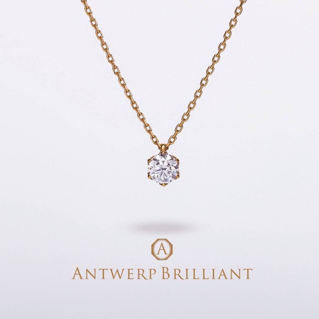 “Princess Marie” 6 Claws Collet Daimond Petit Necklace