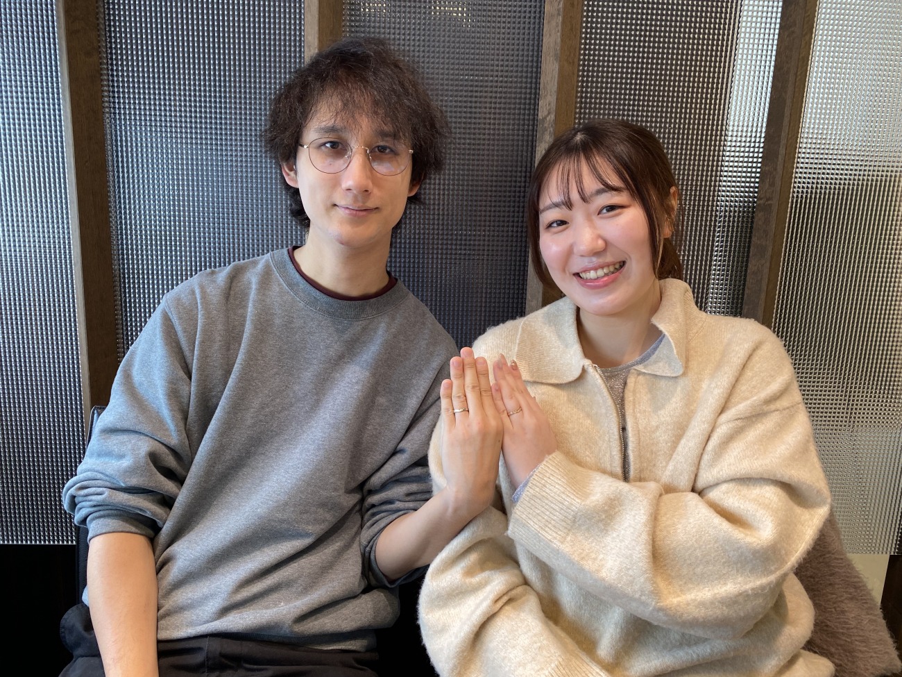 世界にひとつだけの木目模様 杢目金屋「木目つむぎ」を選ばれたおふたり
