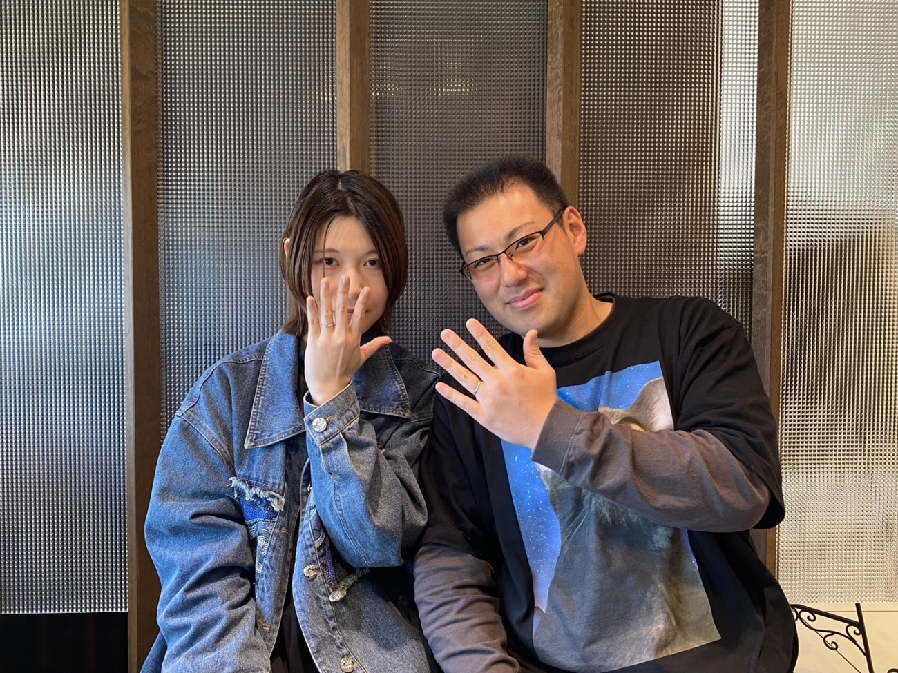 海を感じる結婚指輪LUCIE「Brise de mer」を選ばれたおふたり