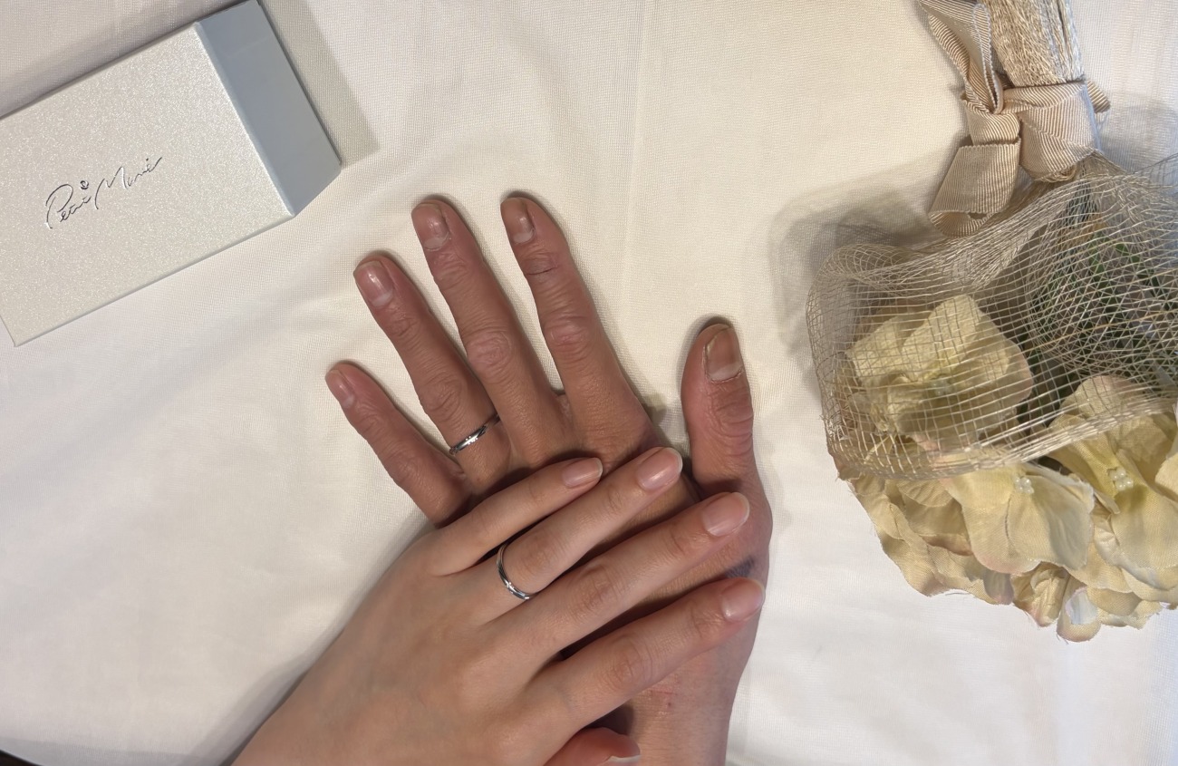 永遠の愛をリングに込めて。Petit Marieを選ばれたおふたりの結婚指輪ストーリー