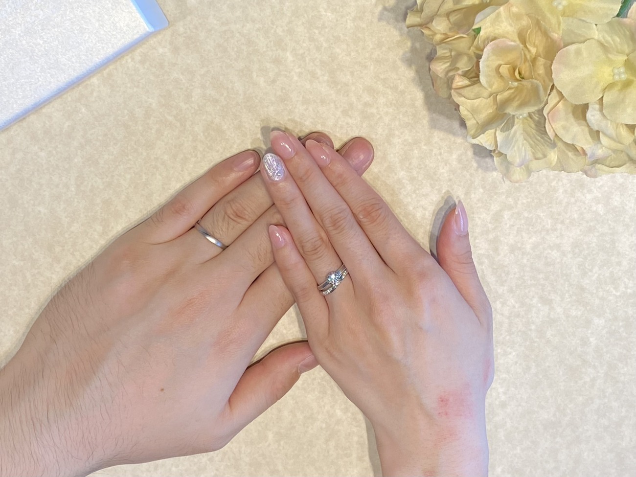 フレンチレストランでサプライズプロポーズ!LUCIEの婚約指輪を贈った新潟カップル